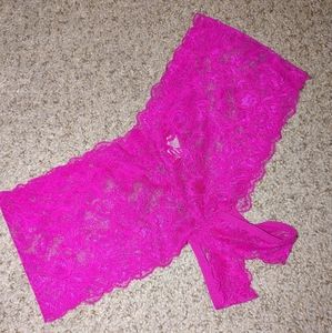 ʕ·ᴥ·ʔAngelina Sheer Lace Pink Easy Access Panties